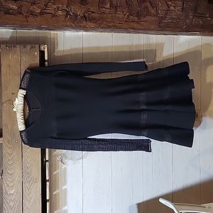 Black Alaia mini dress size 38 made in Italy